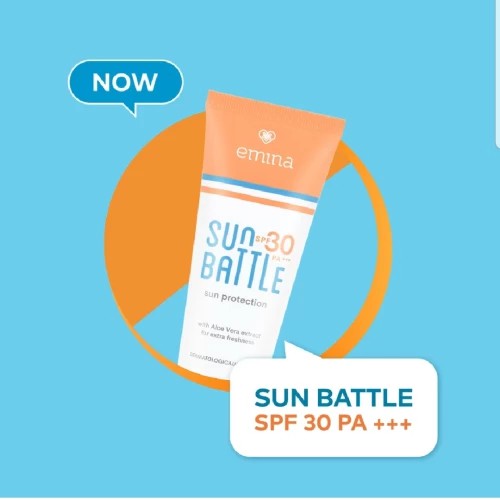 EMINA Sun Protection SPF 30 PA+++ 60ml Sun Battle SPF 45 | SPF 50 | 30 PA+++ 30ml Sunscreen Skin Buddy