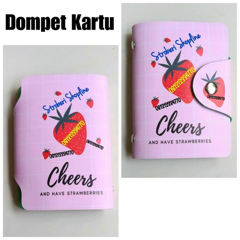 Dompet Kartu Strawberry