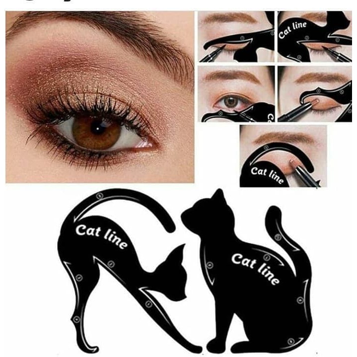 Cat Line Cetakan Eyeliner Cetakan EyeShadow CatLine Bentuk Kucing Eye Shadow Brow CatLiner