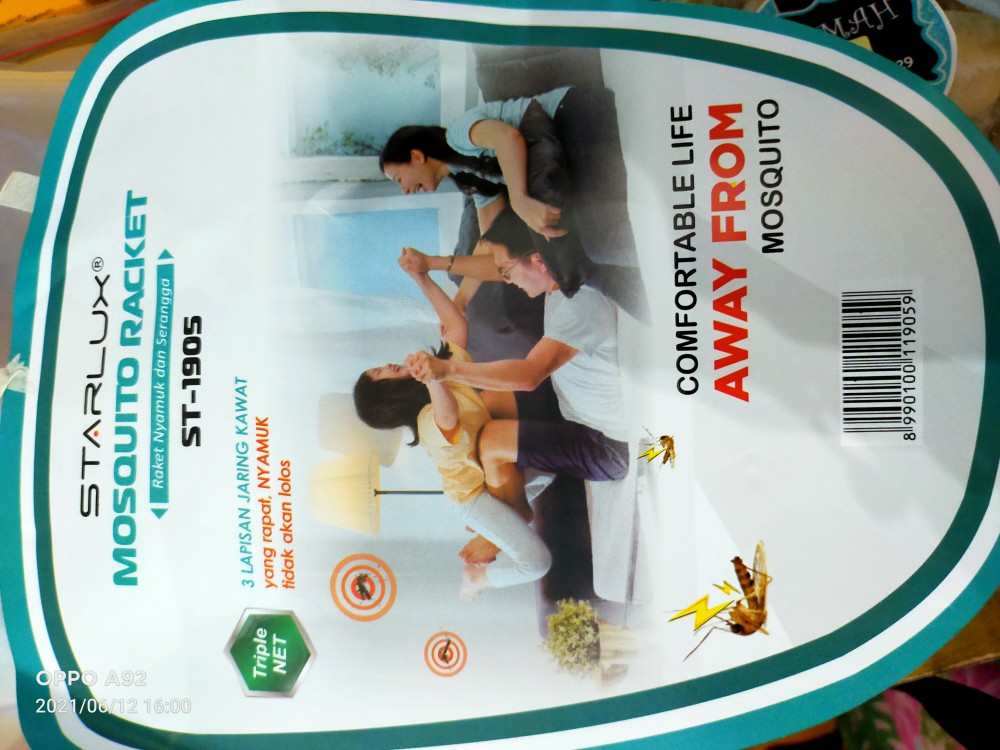 Raket Nyamuk Cas Mitsui Mrn 76 Flash