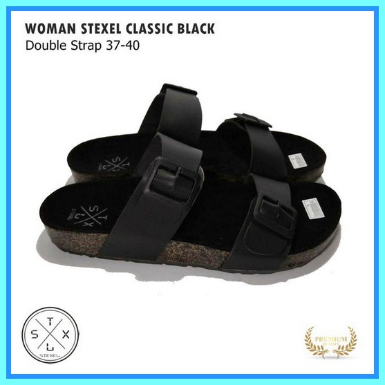 Sendal / Sandal Casual Kulit Pria Pakalolo - N2353 Black - Tan - Coffee 100% ginal Woman Stexel Clas