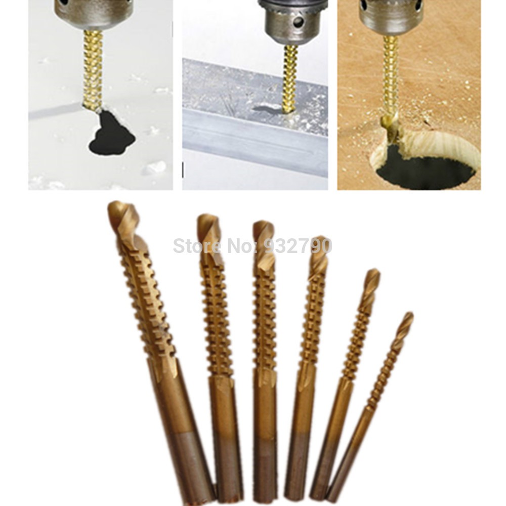 Mata Bor Gergaji 5mm HSS Drill Bits Titanium Coated 2 Fungsi Lobang