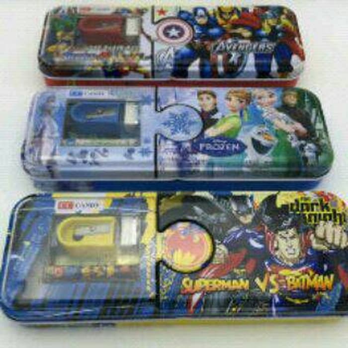 

Kotak Pensil Avengers- Frozen- Batman Superman Isi