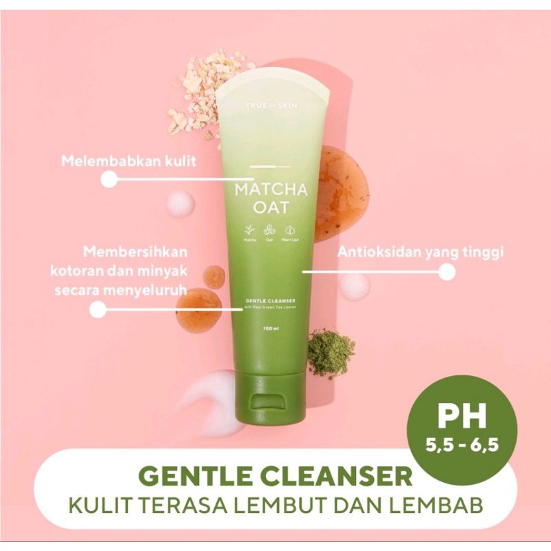 TRUE TO SKIN MATCHA OAT GENTLE CLEANSER BAKUCHIOL SERUM