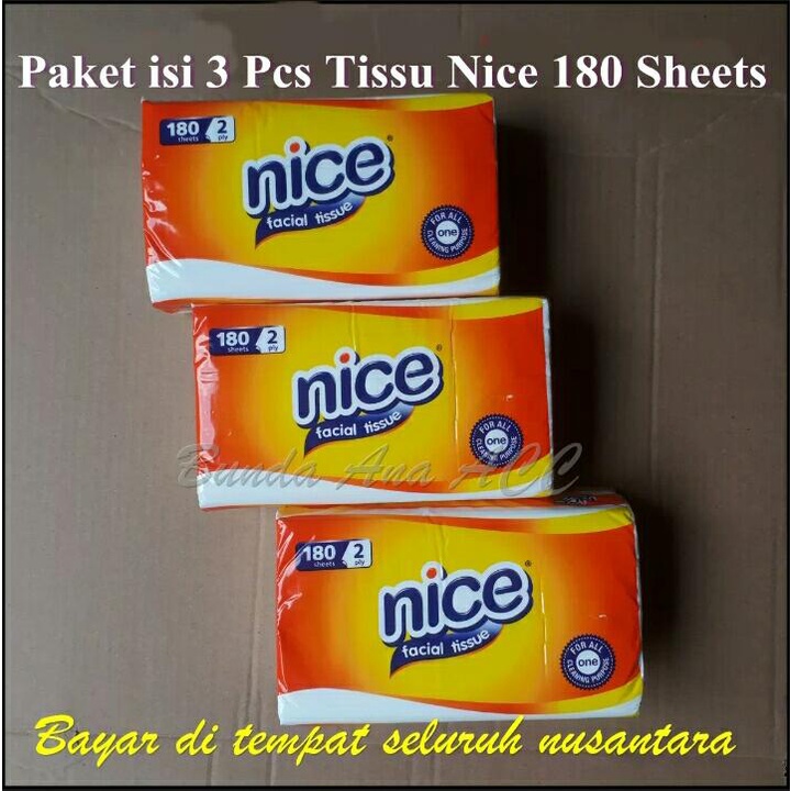 Tisu Nice Termurah Bisa COD Tissue Clean 180 sheet Murah Tisu Murah Tisu