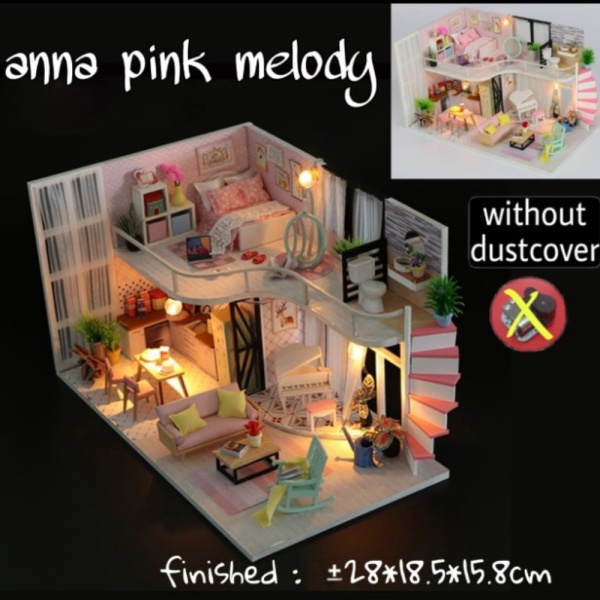 

Jual DIY Do It Yourself Miniature Anna Pink Melody Wooden Dollhouse Berkualitas