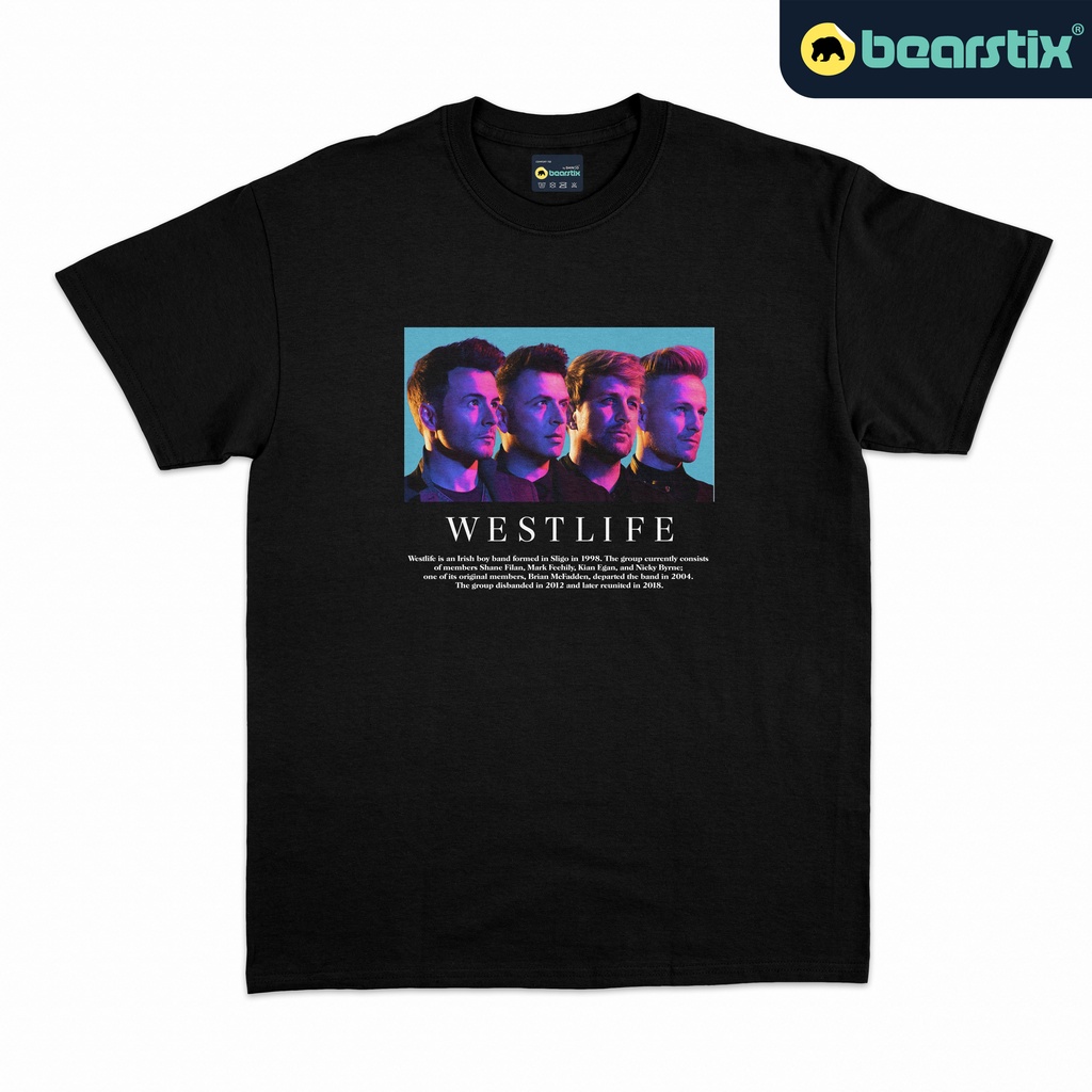 BEARSTIX - Tshirt Westlife - Kaos Konser - Baju Pop - Kaos Streetwear