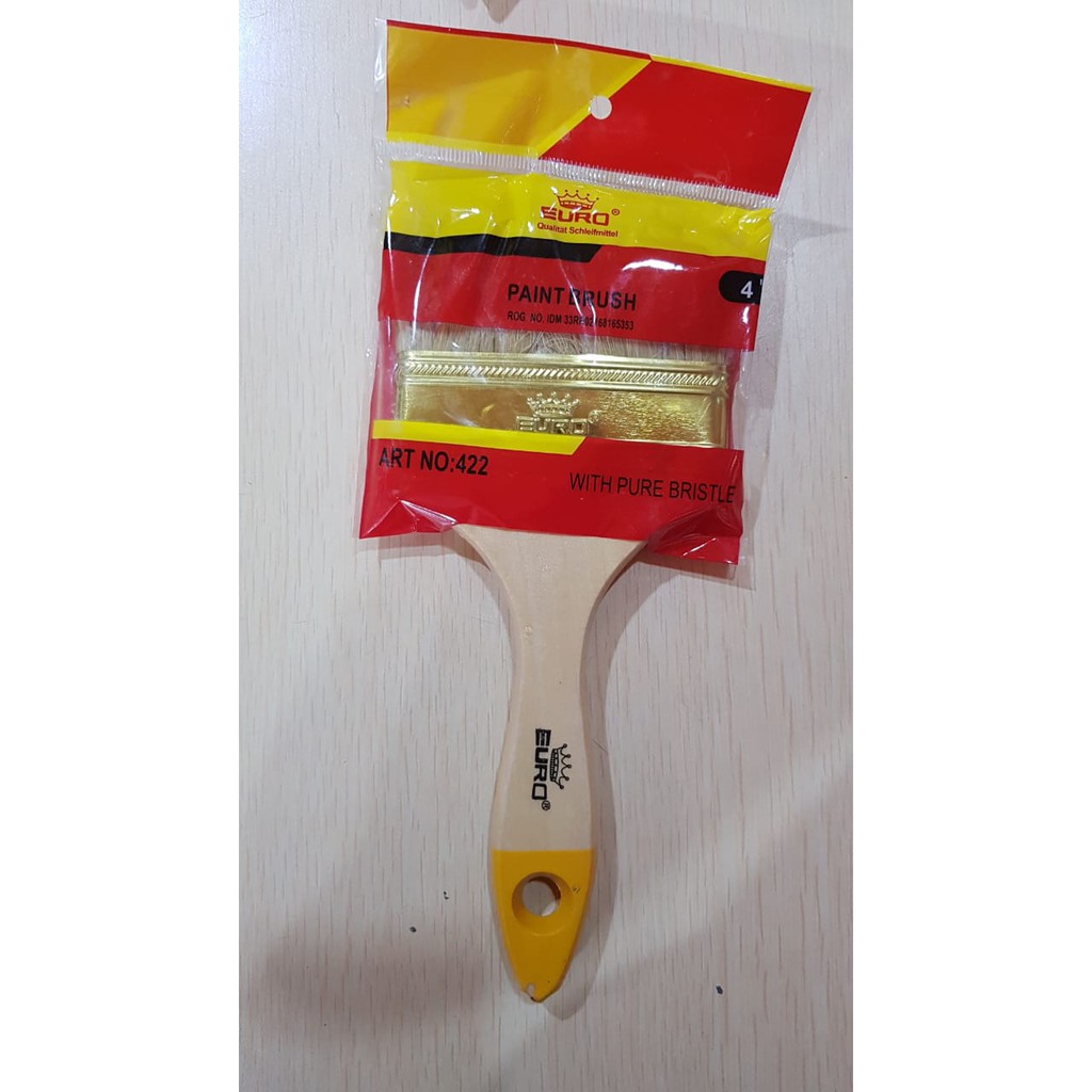 KUAS CAT EURO 1&quot;  DAN 4&quot; / KUAS CAT EURO 1INCH DAN 4INCH / EURO PAINT BRUSH 1&quot; DAN 4&quot;