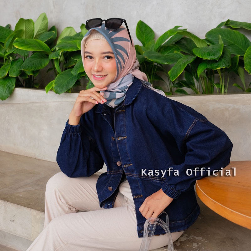 VINTAGE JAKET JEANS OVERSIZE // JAKET JEANS OVERSIZE WANITA