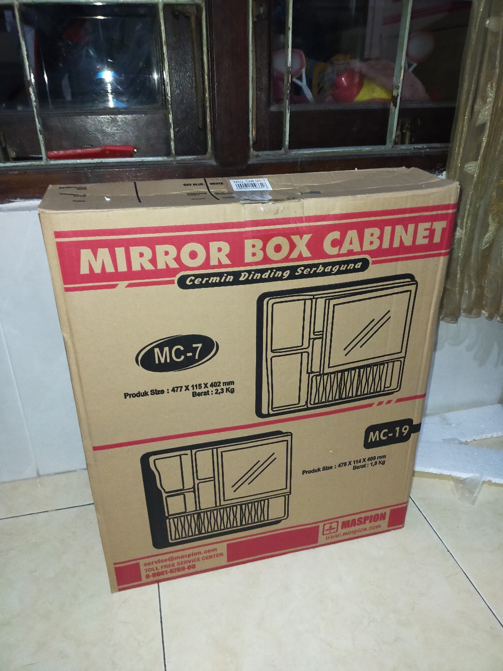 Wall Cabinet Mc-1 Maspion Bagus /kaca Kamar Mandi
