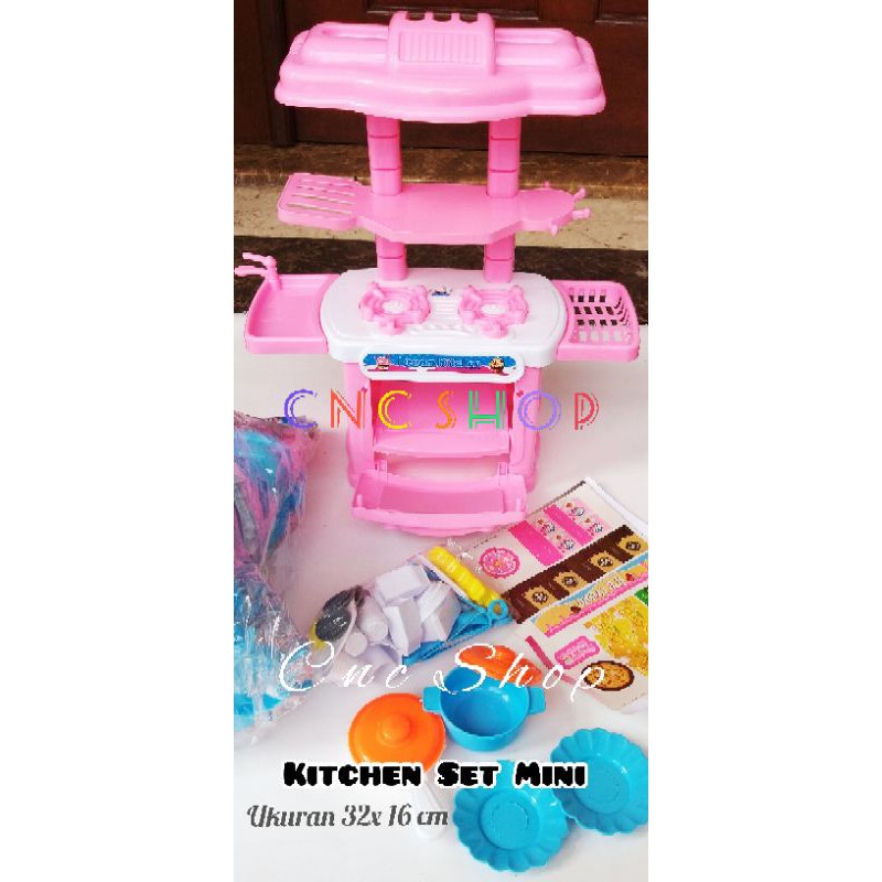 Mainan Anak Masak Masakan Kompor Kitchen Set Ukuran 32x16cm Bagus Murah Kado Ultah Anak