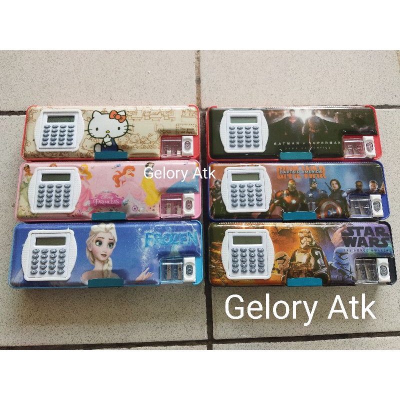 

Tempat pensil Kalkulator + ada serutan nya