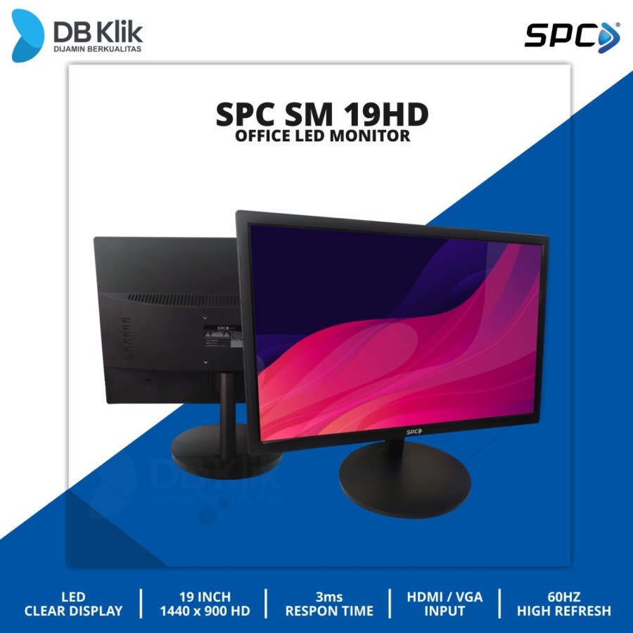 SPC Monitor LED SM19HD Black