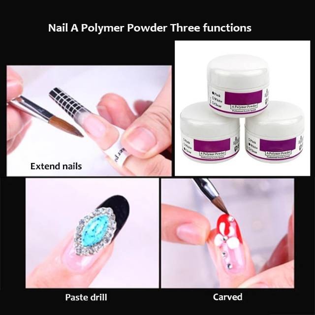 Ez Flow Acrylic Powder Nail Acrylic Extensions/Akrilik Polymer Bubuk Akrilik Ezflow acrylic powder