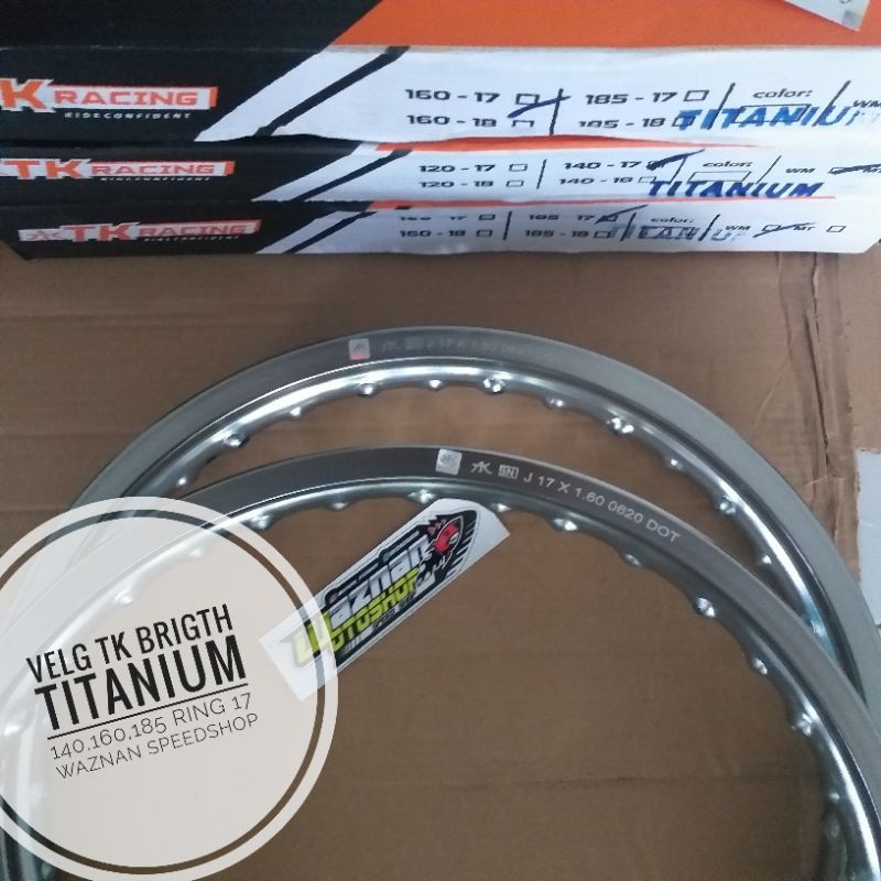 VELG TK TITANIUM 140, 160, 185 RING 17