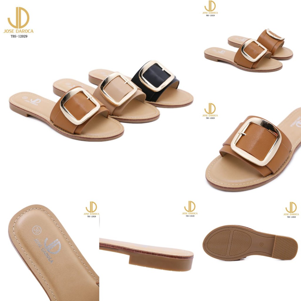 JOSE DAROCA Sandal Slippers Kulit # TBS-12029# ORIGINAL