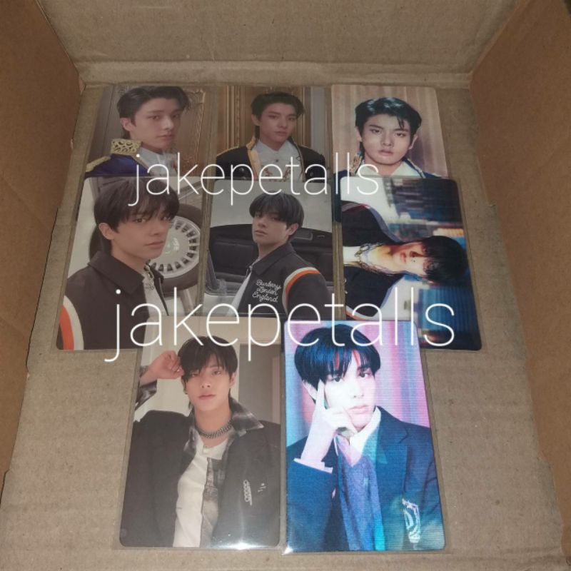 pc jake enhypen bdc set version; photocard down hype up ver selca lenti konsep official border day c