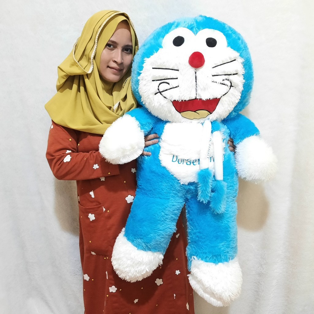 BONEKA DORAEMON JUMBO BERSIRI SYAL GRATIS cetak photo ATAU  UKIR NAMA