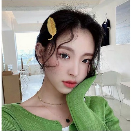 Jepitan Rambut Daun import Korea Design Hairclip