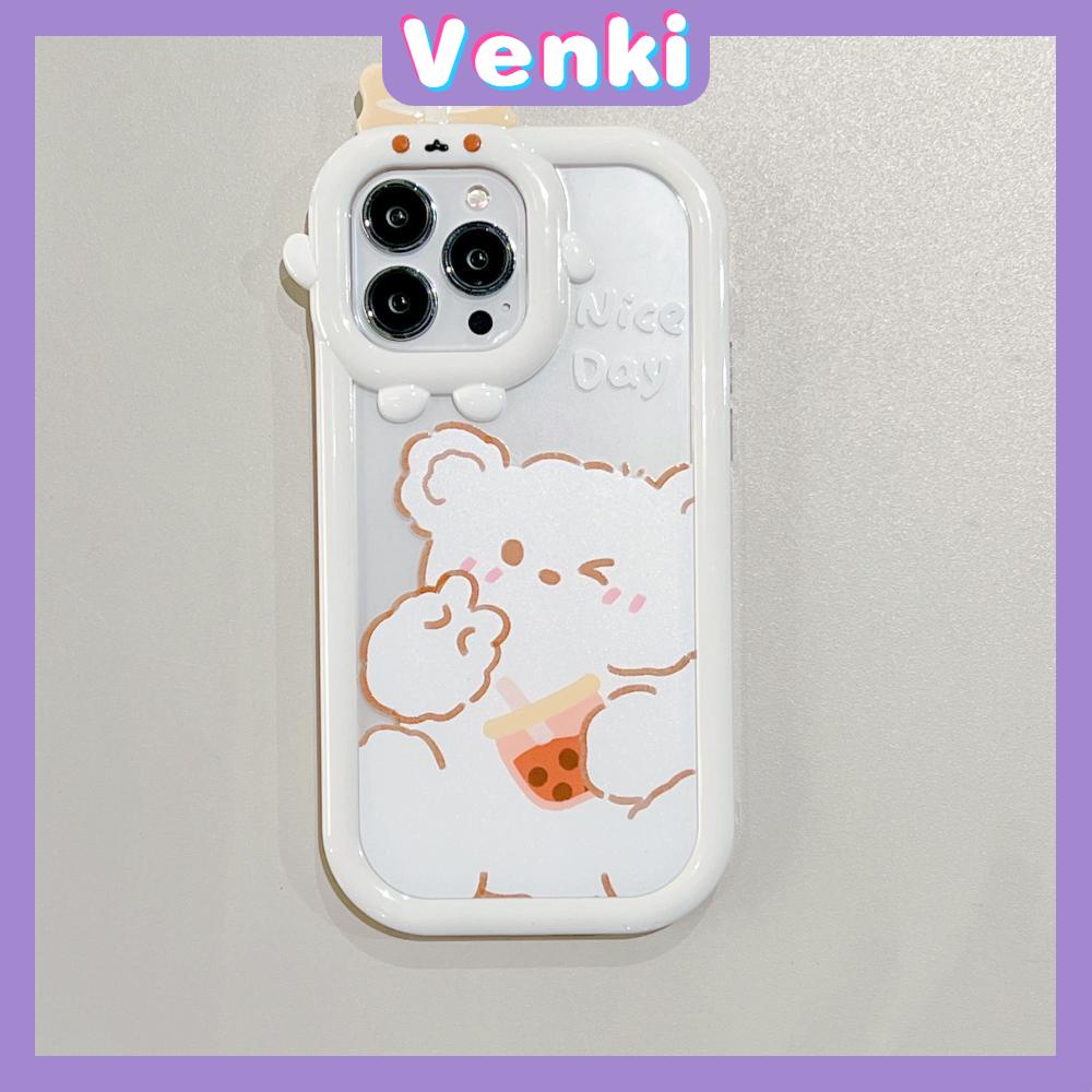 iPhone Case Silicone Soft Case Clear Case Shockproof Protection Camera Varnish Feel Monster Bear Cute Cartoon Compatible For iPhone 11 Pro Max 13 Pro Max 12 Pro Max 7Plus xr XS Max