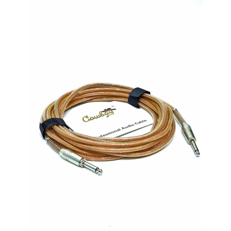 Kabel Jack Gitar dan Bass Elektrik Merk Cowboy Original Panjang 6 Meter Anti Noise Bahan Rubber Fiber Murah Jakarta