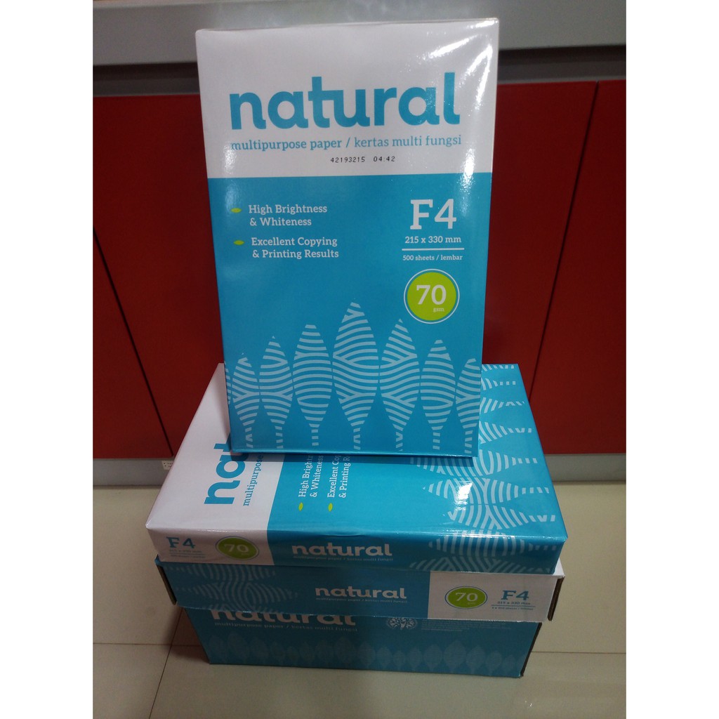 

KERTAS HVS NATURAL F4 70 GSM MULTIFUNGSI