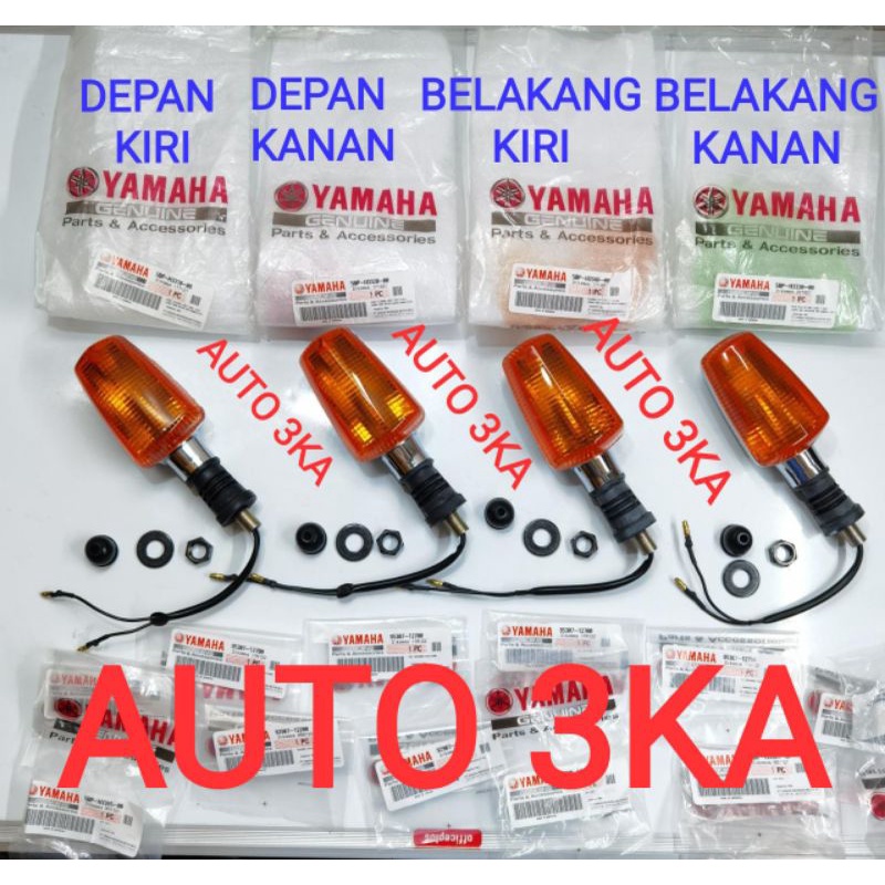 LAMPU SEIN SEN RITING OVAL DEPAN BELAKANG ASSY SET KOMPLIT RXKING RX KING 2002 2003 2004 2005 2006 O