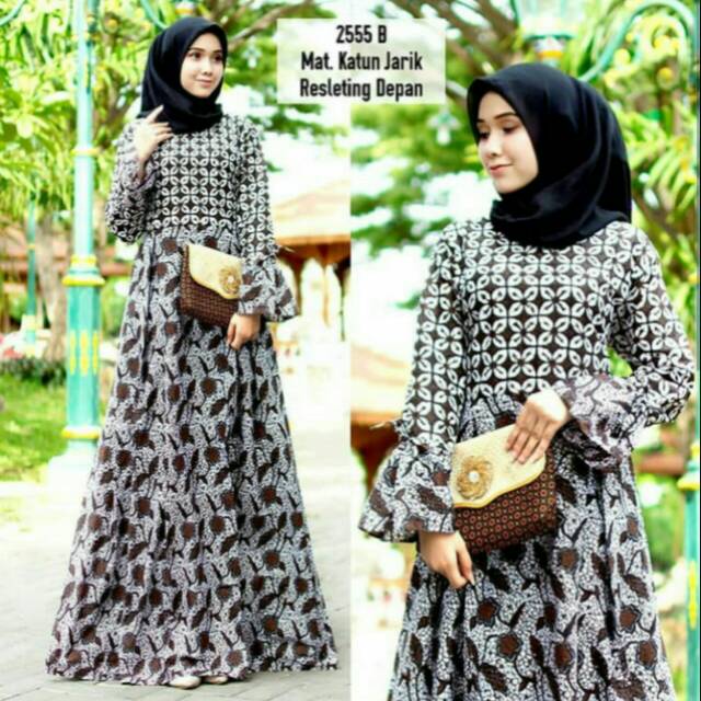 Gamis batik / gamis batik murah/ gamis batik pekalongan solo