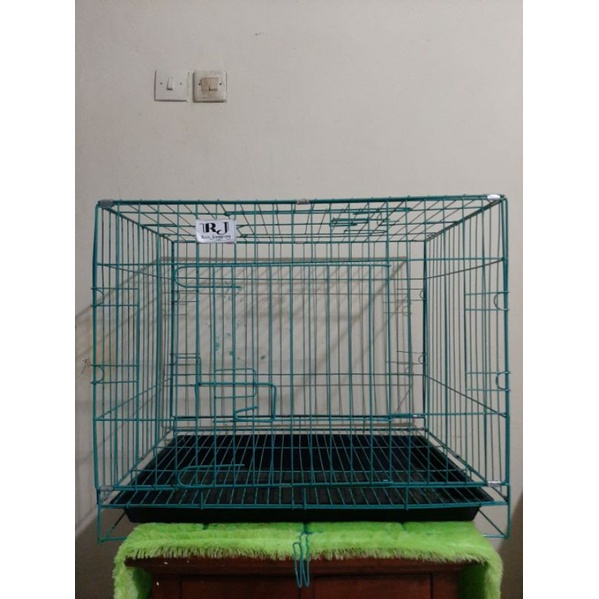 kandang kucing, kelinci, dan anjing-Hijau tosca