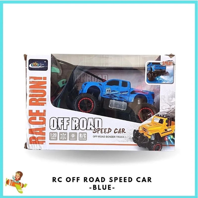 Mainan Anak Rc Remote Control Spray Monster Truck Bisa Keluar Asap Lampu
