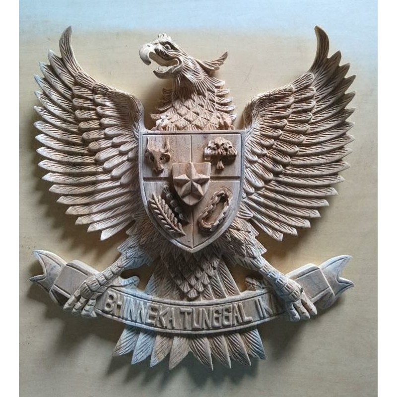 ukiran garuda pancasila kayu jati harga pengrajin mentahan