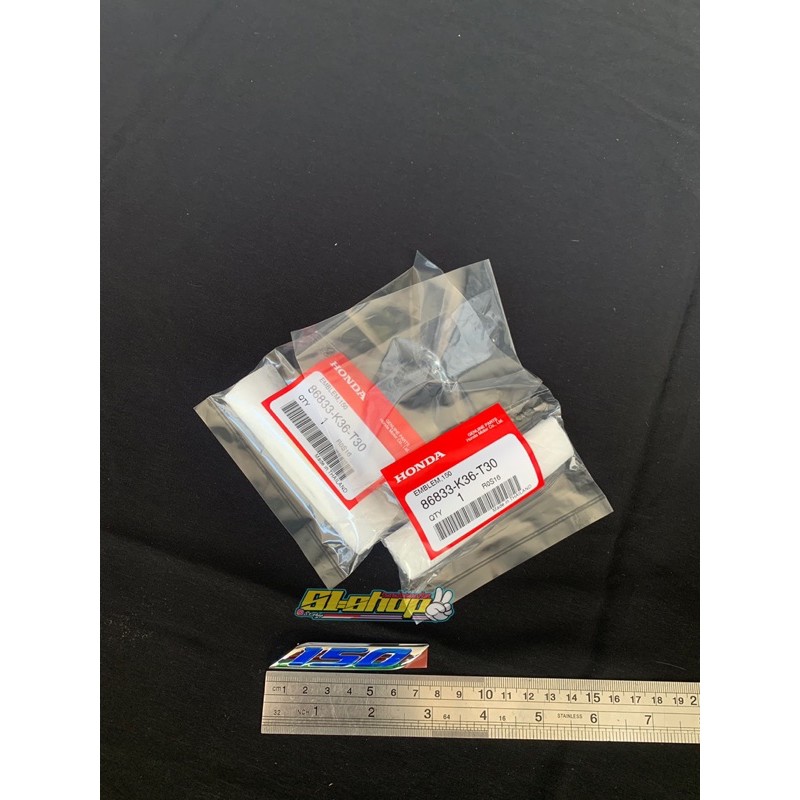 emblem 150 pcx . pcx cbu . pcx lokal original honda thailand emblem 150 biru pcx cbu 150 timbul stic