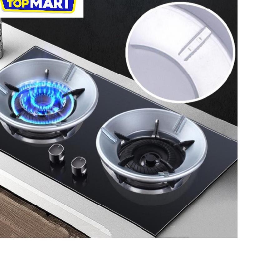 ✵ TATAKAN KOMPOR GAS ANTI ANGIN & SLIP KAKI 4-5 Alas Tatakan Cover Kompor Gas Portable Pelindung Ant