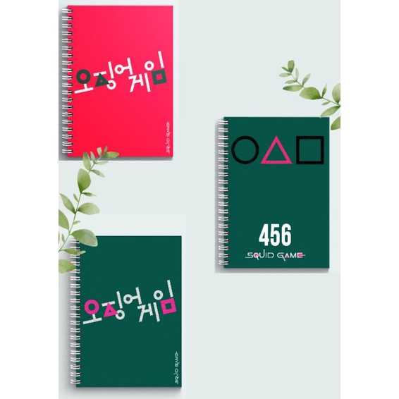 

NOTEBOOK A5 / NOTE BOOK JOURNAL / NOTEBOOK SQUIDGAME / NOTEBOOK A5 GRID, LINE, BLANK, DOTTED
