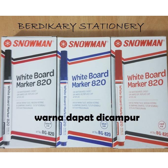 

Cuci Gudang Awal Tahun Spidol White Board Snowman BG-820 (Bisa Dicampur) Cuci Gudang Awal Tahun