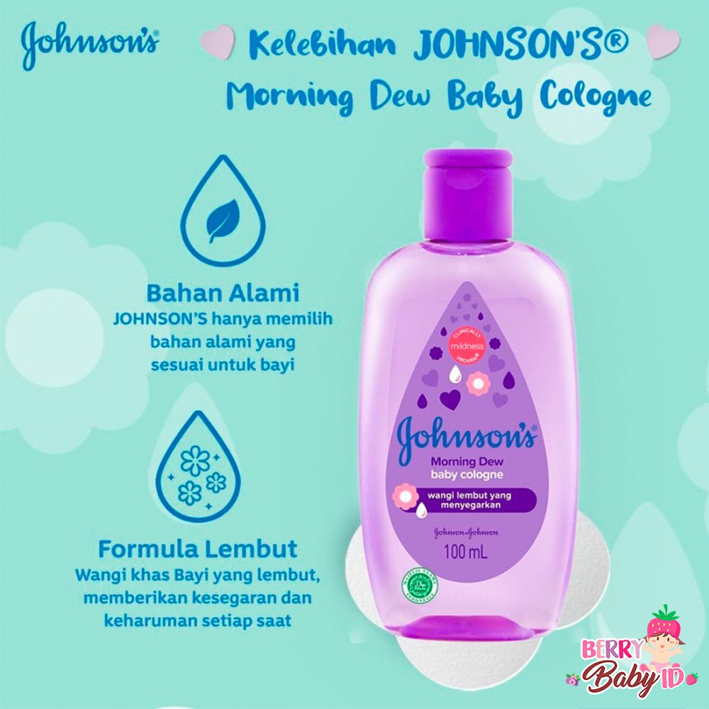 Johnson's Baby Cologne Parfum Bayi Anak Minyak Wangi 100ml Johnsons Berry Mart