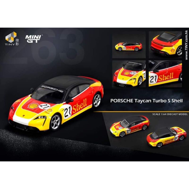 Mini GT MiniGT Tiny Shell 263 Porsche Taycan Turbo S
