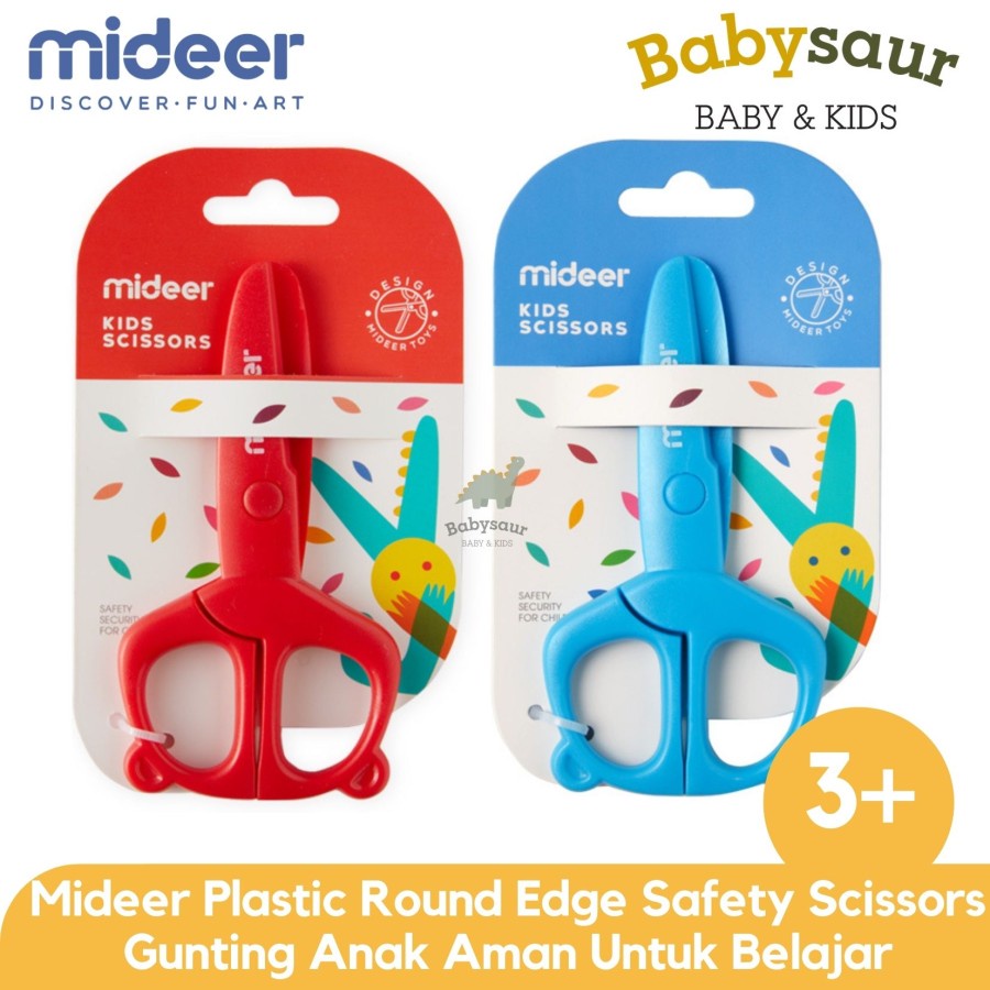 

Mideer Kids Safety Plastic Scissors Gunting Plastik Anak Anak Kecil 3+