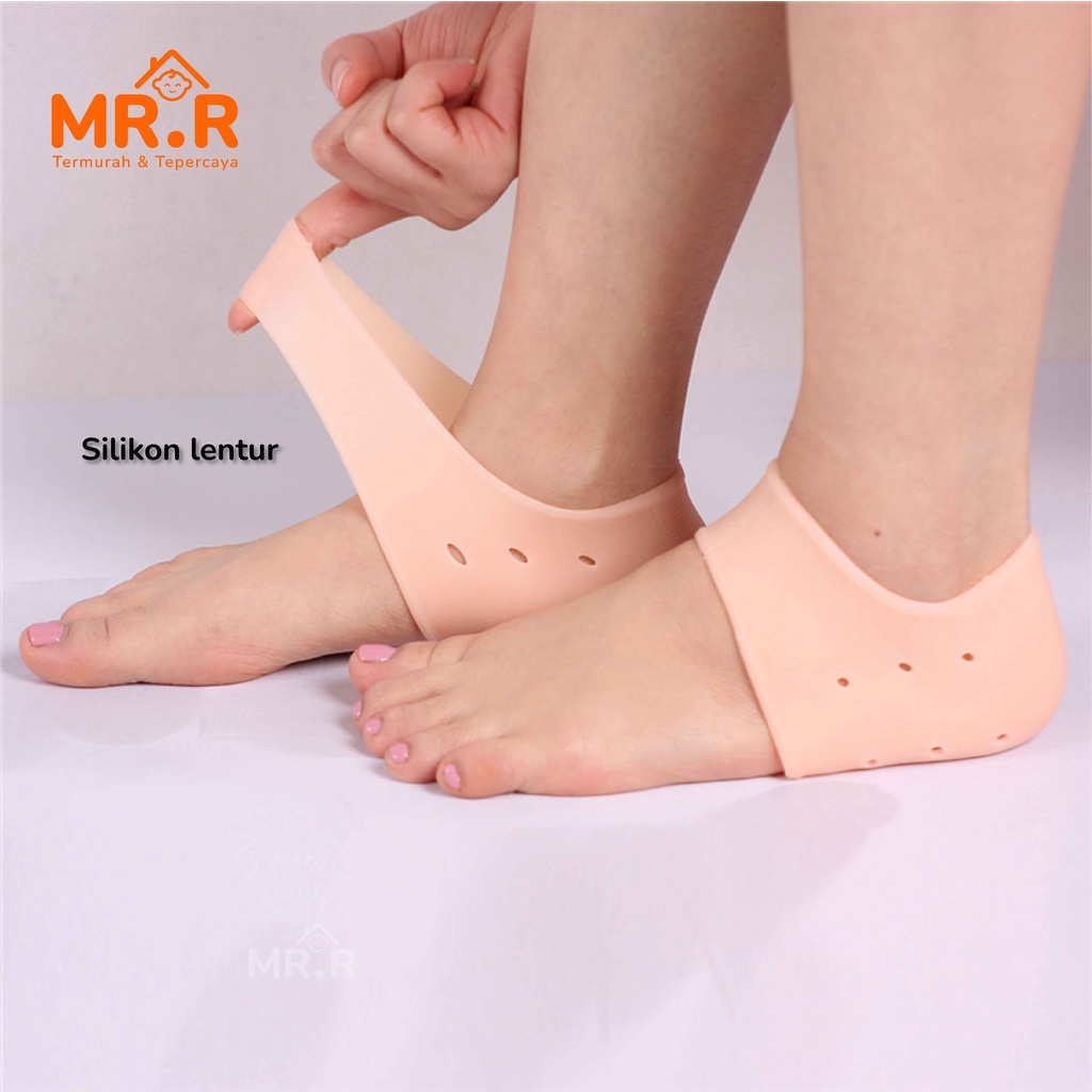 Bantalan Pelindung Tumit Anti Lecet Kaus Kaki Silikon Lembut Aksesoris Sepatu Heels