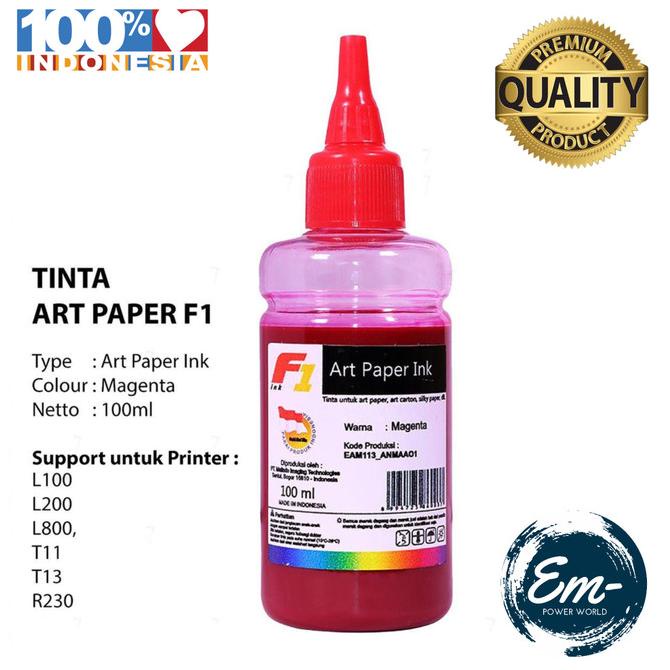 

Ink | Tinta Printer Epson Art Paper Magenta Merk F1