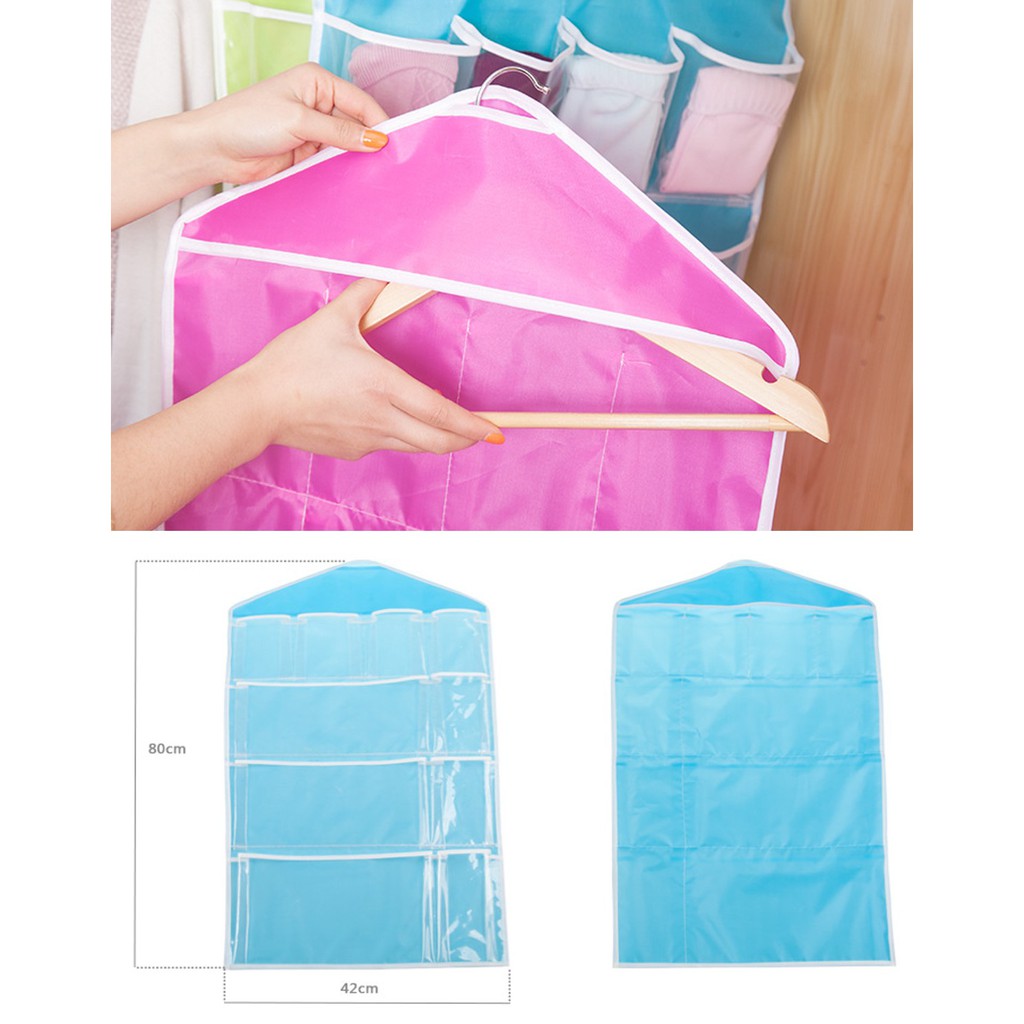 Igrosir Hanging Organizer underware pouch tempat penyimpanan Bra CD serbaguna