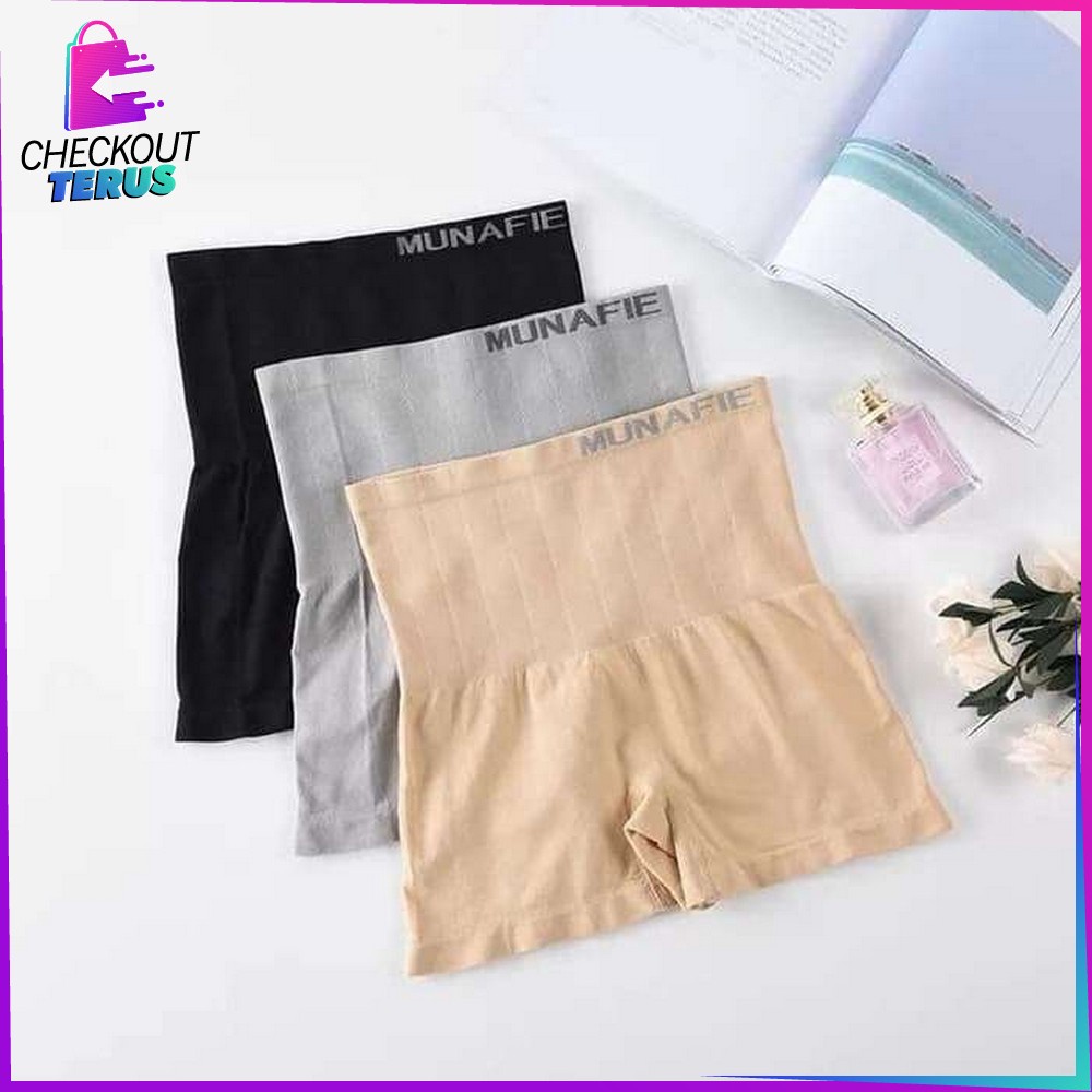 CT P35 Celana Korset Munapi Pelangsing Celana Pengecil Perut Underwear Wanita Highwaist Slimming Pants Celana Pengecil Perut