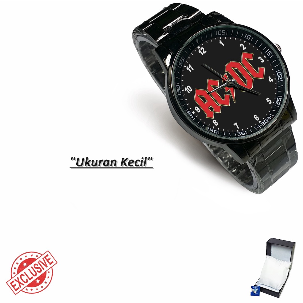 Jam Tangan Rantai Couple ROCK N ROLL AC/DC - 2 (Awesome)