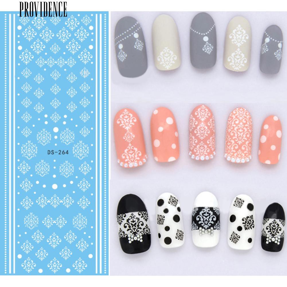 Bunga Bulu Kupu-kupu Surat Pola DIY Nail Art Sticker Manicure Alat