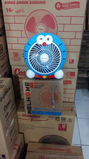 Kipas Angin Mini Fan Doraemon Welhome WH-120D