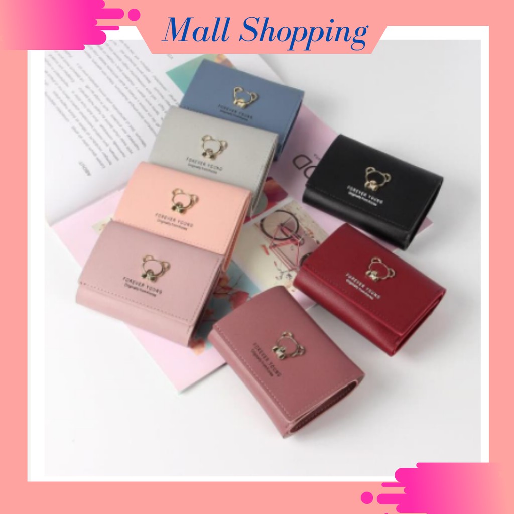 (COD) Dompet Lipat Pendek Warna Warni Forever Young / Wallet Women MALL SHOPPING-2