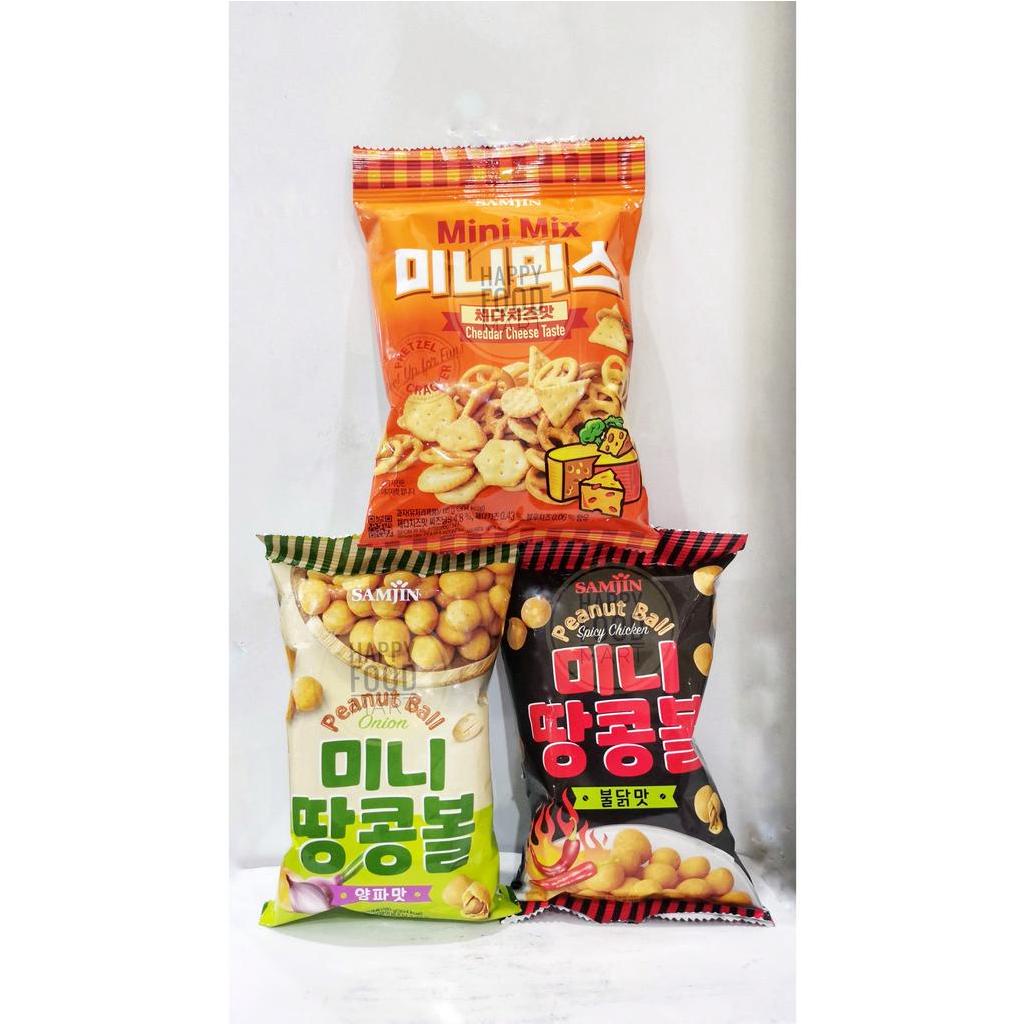 [DISKON] SAMJIN PRETZEL MINI MIX/SAM JIN PEANUT BALL ONION/KACANG ATOM IMPOR KOREA/SPICY CHICKEN/CHE