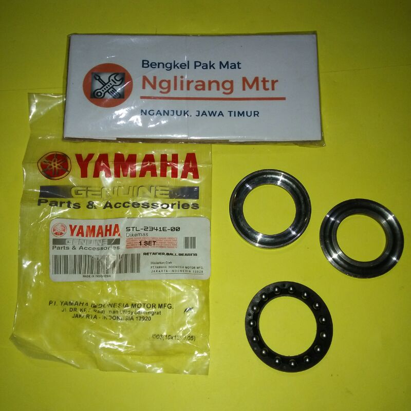 retainer, ball bearing komstir bawah Jupiter Mio Nouvo original kode part 5TL 2341E 00