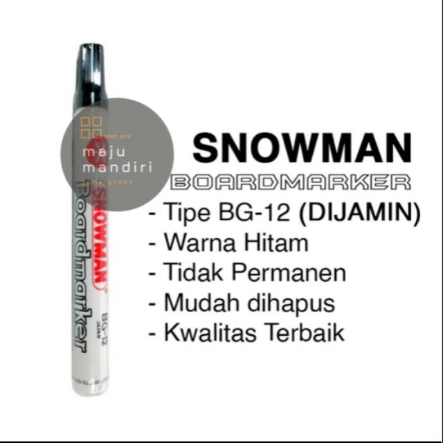 

Spidol Snowman Boardmarker / Spidol Whiteboard