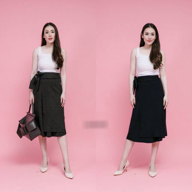 rok rajut import bangkok Knitt skirt side tieBkk